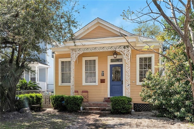 view of front of property