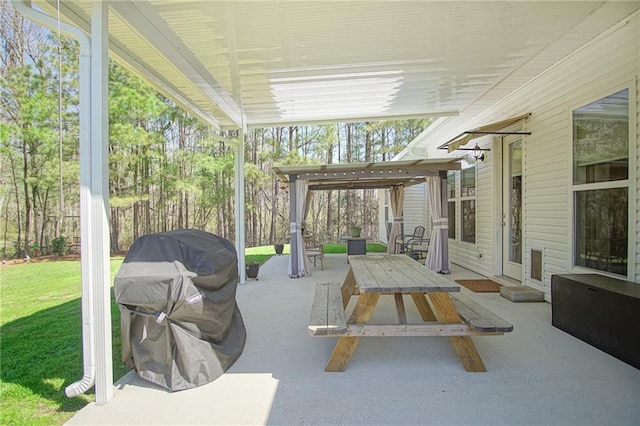 view of sunroom