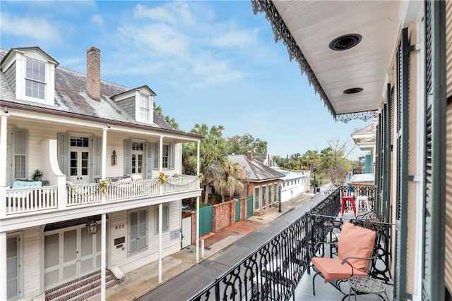 view of balcony