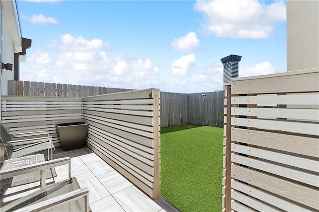 exterior space with fence