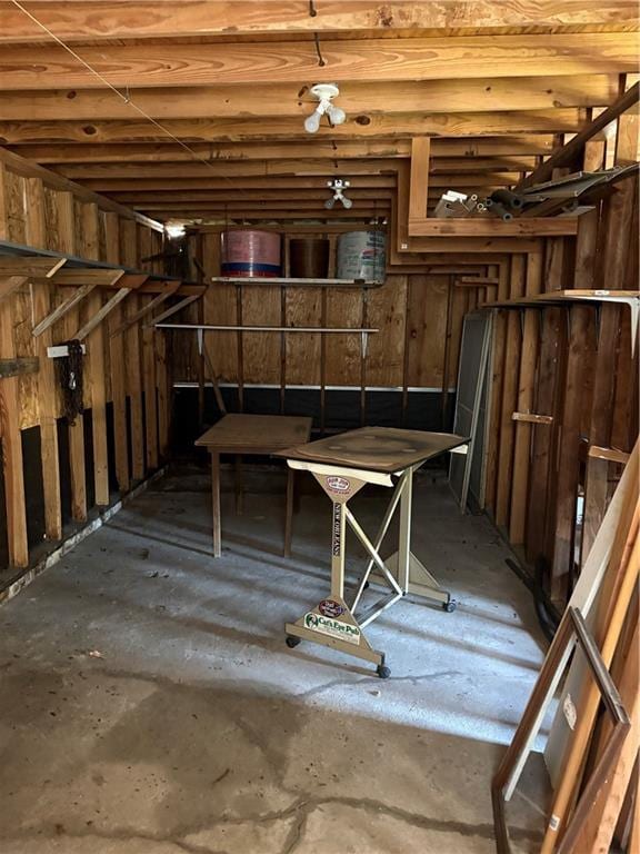 view of basement