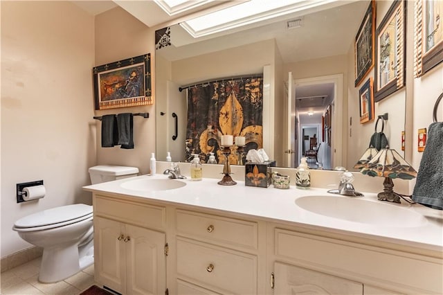 25 Yosemite Dr, New Orleans, LA 70131 - bathroom featuring double vanity and tile patterned floors