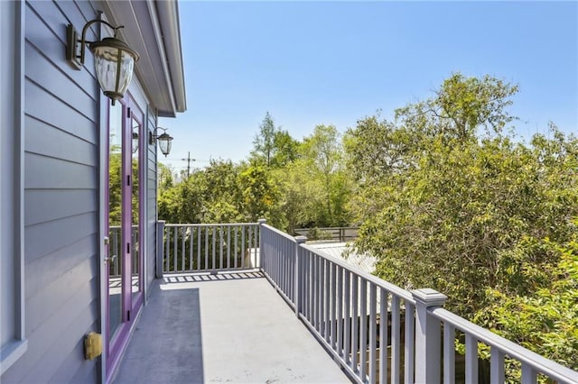 view of balcony