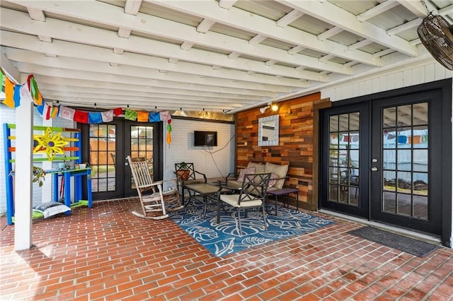 view of patio / terrace with french doors