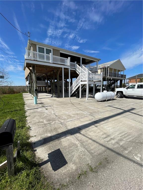 exterior space featuring stairs