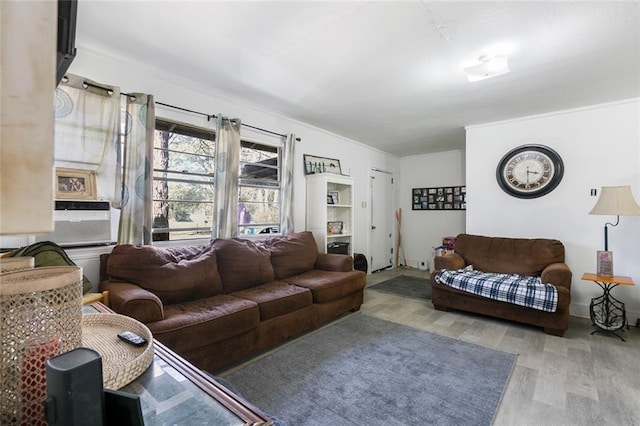 living room featuring wood finished floors