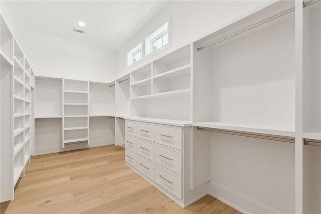315 Sena Dr, Metairie, LA 70005 - spacious closet with visible vents and light wood-style floors
