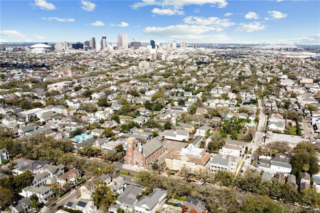 bird's eye view with a residential view