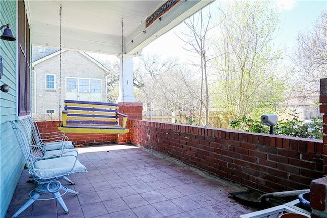 view of patio / terrace with a porch