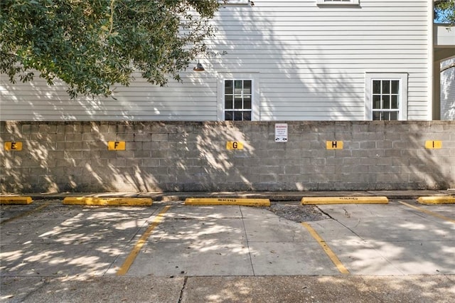 exterior space featuring fence