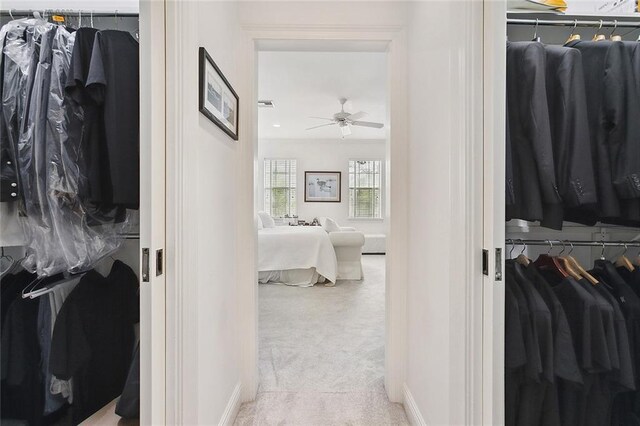 115 Cambridge Dr, Belle Chasse, LA 70037 - spacious closet featuring ceiling fan and carpet floors