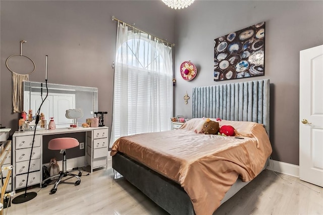 5227 Shady Park Dr, Marrero, LA 70072 - bedroom featuring wood finished floors and a desk