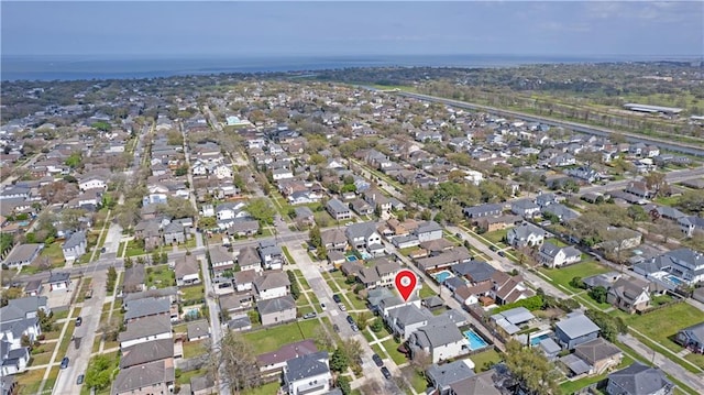 aerial view featuring a residential view