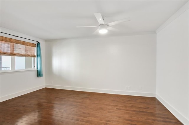 1430 Jackson Ave Unit 302, New Orleans, LA 70130 - unfurnished room featuring wood finished floors, a ceiling fan, and crown molding