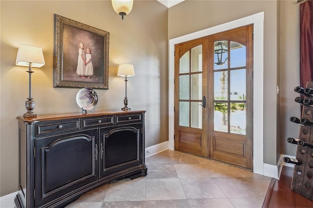 318 Cape Breton Dr, Slidell, LA 70458 - entrance foyer featuring french doors and baseboards