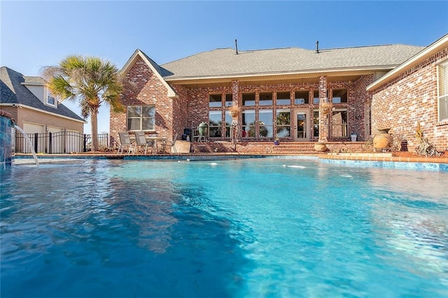 318 Cape Breton Dr, Slidell, LA 70458 - pool with a patio area and fence