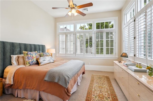1930 Napoleon Ave, New Orleans, LA 70115 - bedroom featuring light colored carpet and ceiling fan