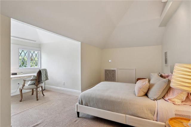 1930 Napoleon Ave, New Orleans, LA 70115 - carpeted bedroom with vaulted ceiling and baseboards