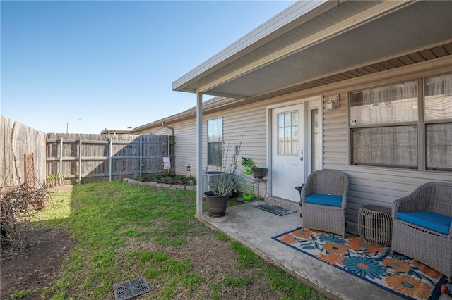 1700 Marseille Dr Unit 2, La Place, LA 70068 - exterior space with a patio area, a lawn, and fence