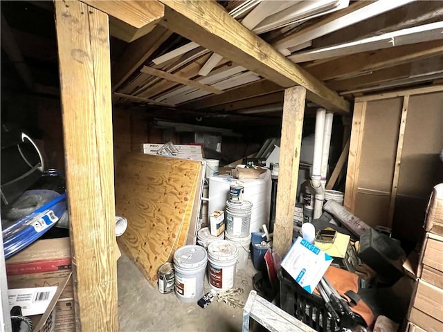 interior space with concrete flooring