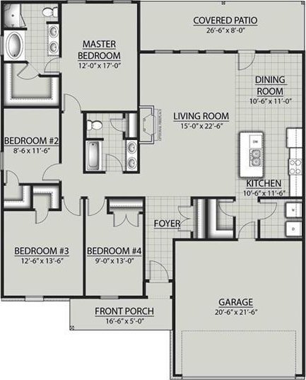 41379 Schafer Dr, Hammond, LA 70403 - view of floor plan / room layout