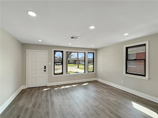 508 Sena Dr, Metairie, LA 70005 - foyer featuring wood finished floors and recessed lighting