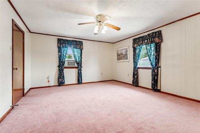 1534 General Collins Ave, New Orleans, LA 70114 - spare room with a wealth of natural light, a ceiling fan, and carpet