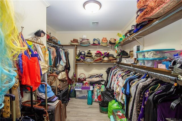 6 Country Club Dr, La Place, LA 70068 - spacious closet featuring visible vents and wood finished floors