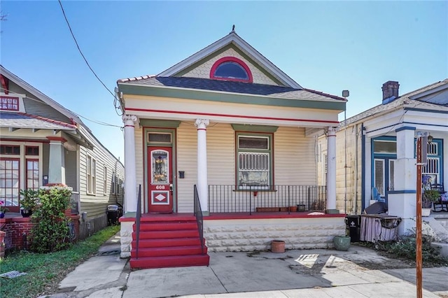 608 Elmira Ave, New Orleans, LA 70114 - view of front of home featuring covered porch