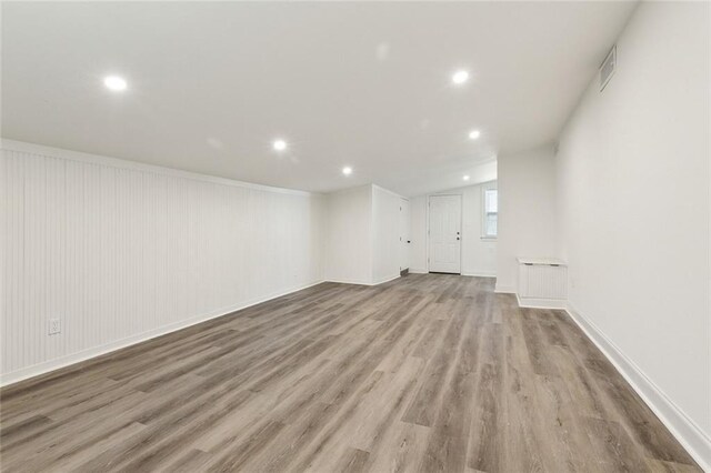 423 Bruce Ave, Terrytown, LA 70056 - interior space with recessed lighting, visible vents, and wood finished floors