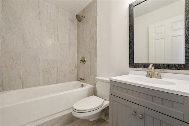 423 Bruce Ave, Terrytown, LA 70056 - bathroom featuring vanity,  shower combination, and toilet