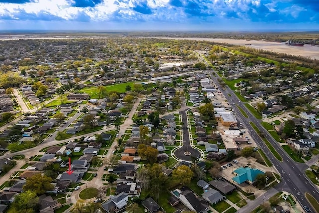 9025 Camille Ct, River Ridge, LA 70123 - aerial overview of property's location with nearby suburban area