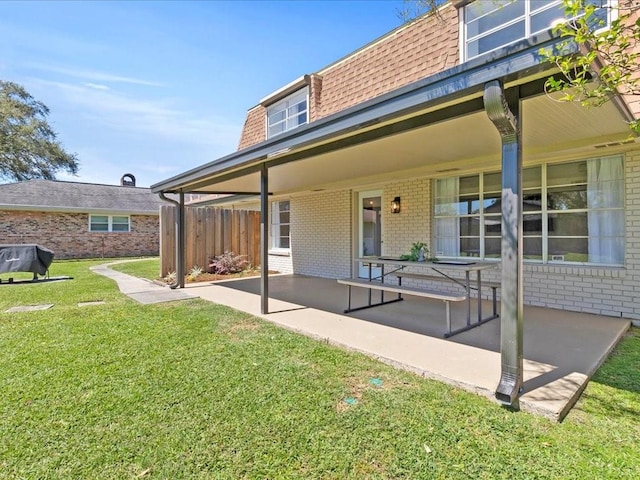 1840 Carol Sue Ave, Terrytown, LA 70056 - exterior space with brick siding, a lawn, mansard roof, and roof with shingles