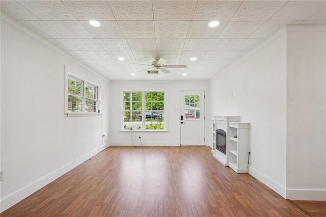 3284 Reine Ave, Slidell, LA 70458 - sitting room featuring baseboards, dark wood-style flooring, plenty of natural light, and recessed lighting