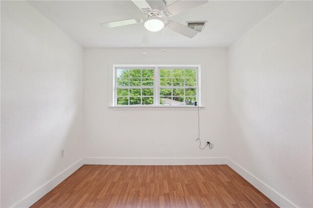 3284 Reine Ave, Slidell, LA 70458 - spare room featuring baseboards, light wood finished floors, and ceiling fan