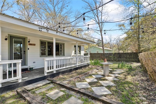 1612 Mossy St, Covington, LA 70433 - view of yard featuring a porch and fence