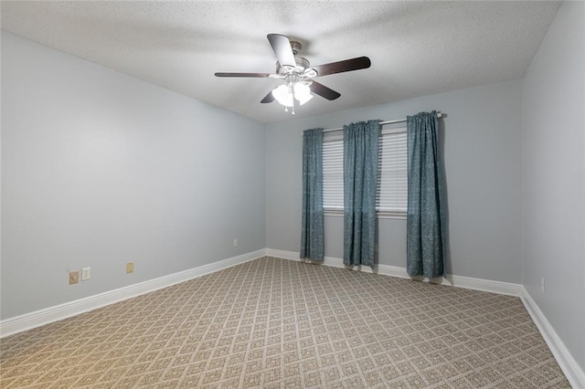 302 Bogie Dr Unit 25D, Slidell, LA 70460 - unfurnished room with ceiling fan, light carpet, and a textured ceiling