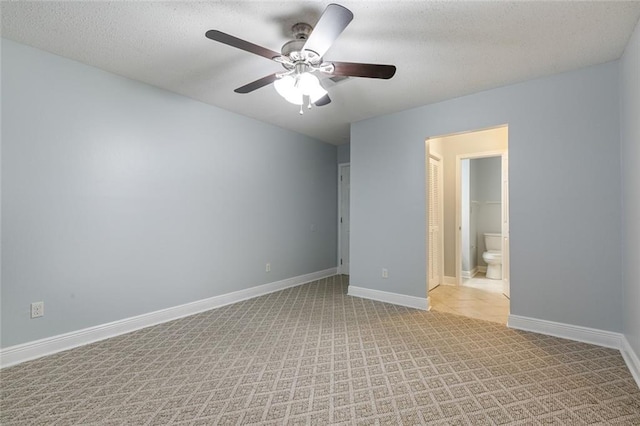 302 Bogie Dr Unit 25D, Slidell, LA 70460 - empty room featuring ceiling fan, light carpet, and a textured ceiling