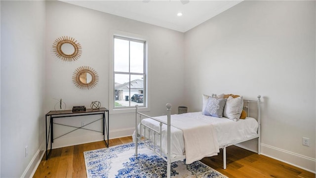 8520 Creole Dr, Chalmette, LA 70043 - bedroom featuring recessed lighting, baseboards, and wood finished floors