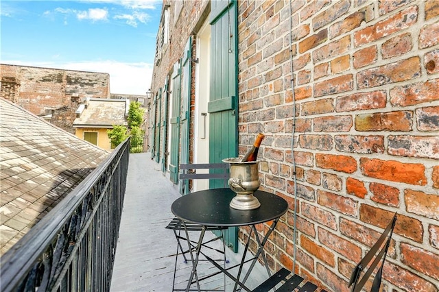view of balcony
