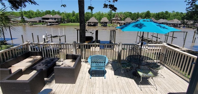 20996 Diversion Canal Rd, Saint Amant, LA 70774 - dock area with a water view
