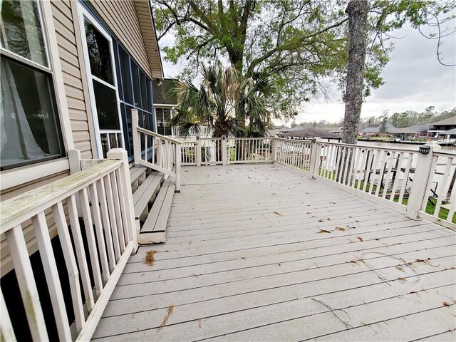 20996 Diversion Canal Rd, Saint Amant, LA 70774 - view of wooden terrace