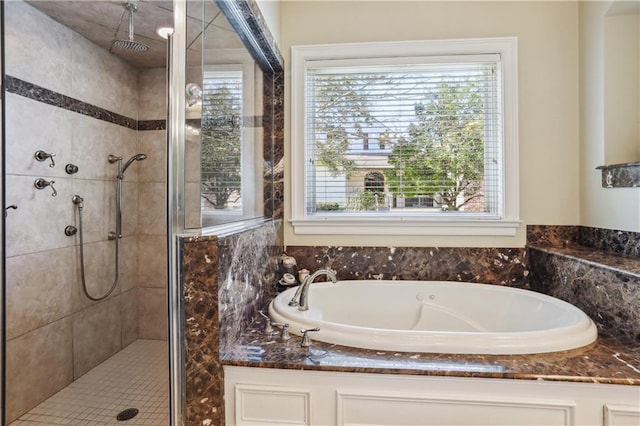 192 Forest Oaks Dr, New Orleans, LA 70131 - bathroom featuring a stall shower and a bath