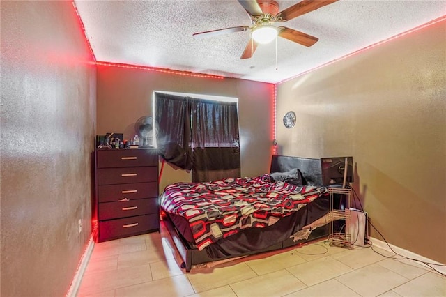 1504 Kings Row, Slidell, LA 70461 - bedroom featuring a textured ceiling and ceiling fan