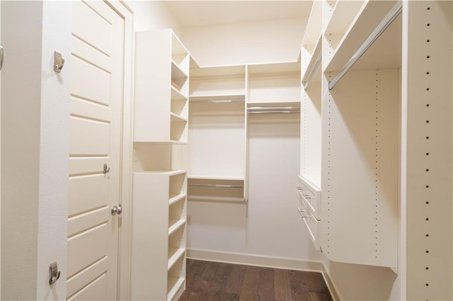 989 Beauregard Pkwy, Covington, LA 70433 - spacious closet with dark wood finished floors