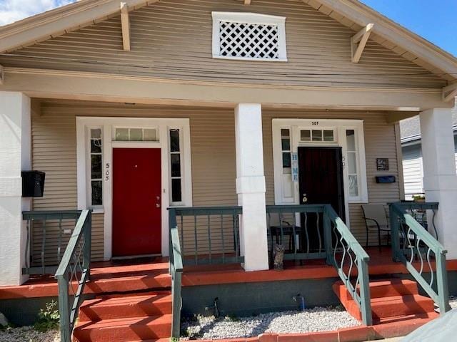 50507 N Salcedo St, New Orleans, LA 70119 - view of exterior entry with covered porch