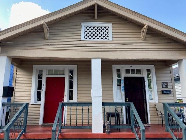 50507 N Salcedo St, New Orleans, LA 70119 - view of front of property with covered porch