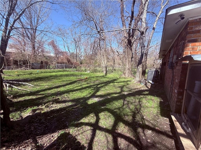 774-776 Holt Dr, Baton Rouge, LA 70815 - view of yard featuring central air condition unit and fence