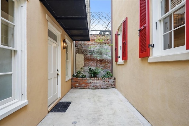 view of property exterior featuring stucco siding