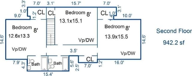 156 Belle Terre Blvd, Covington, LA 70433 - view of room layout